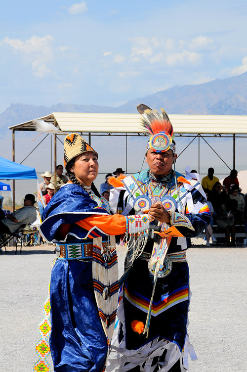 Bart Pilwaukie and Wife, Contest Dancing, Snow Mountain Pow Wow, Las Vegas, Nevada 2009  -  &copy Mickey Cox 2009
