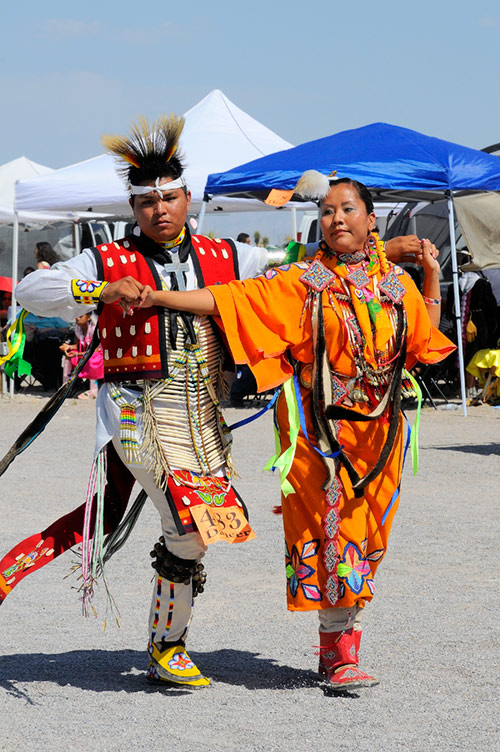 Couples Dance, Snow Mountain Pow Wow, Las Vegas, Nevada 2009  -  &copy 2009 Mickey Cox