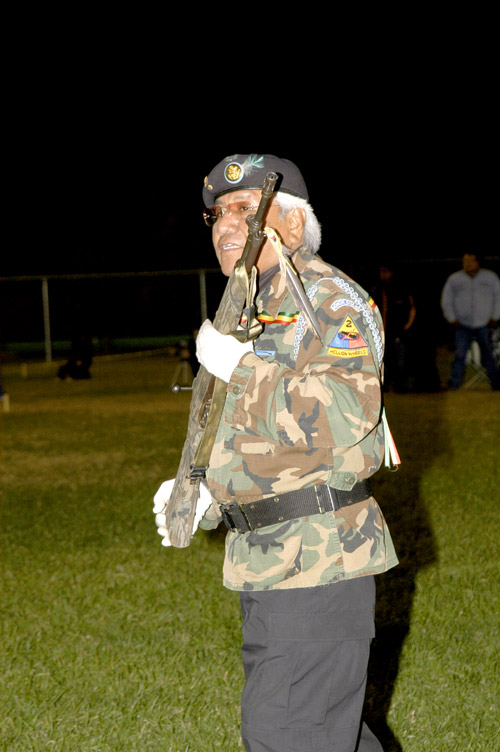 Dalton Tom, Director Las Vegas Southern Paiute Veteran's Honor Guard -  © Mickey Cox 2006