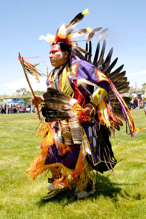 Damon Polk, at the Cedar City Veteran's Pow Wow, Cedar City, Utah, 2006 -  &copy 2006 Mickey Cox