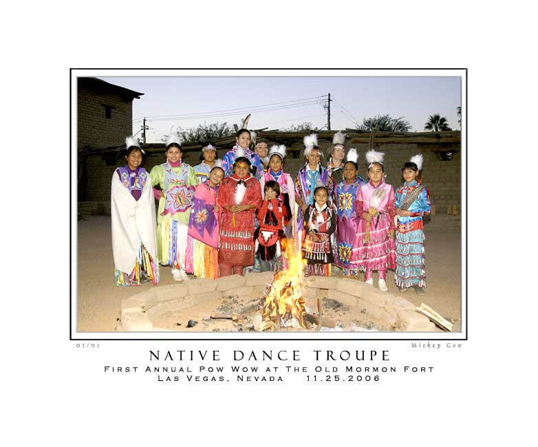 Native Dance Troupe, 1st Annual Pow Wow, Las Vegas, Nevada 2006 ~ © Mickey Cox, 2006