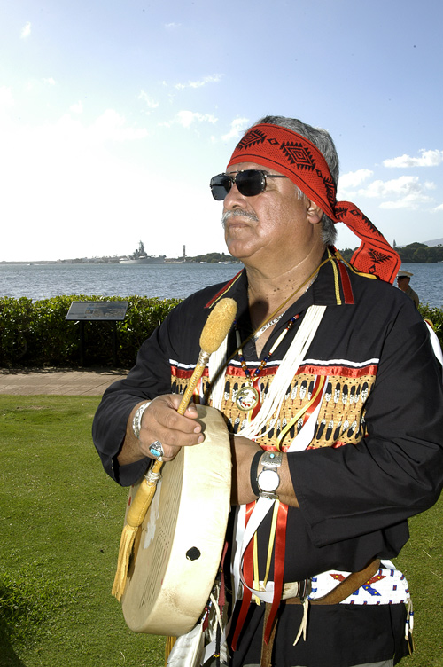 Pastor Dave Gomez, U.S.S. Arizona Memorial, December 7, 2006, Warriors Medal of Valor Presentations - © Mickey Cox 2006