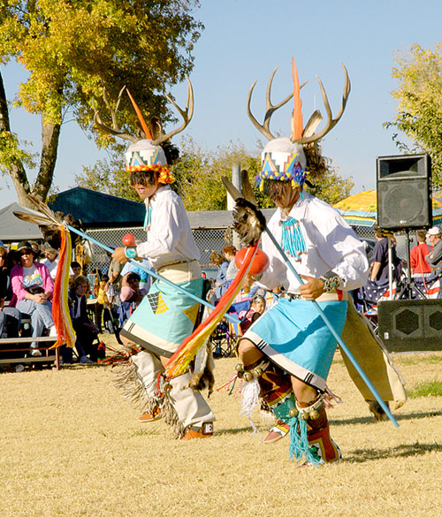 Zuni Deer Dancers, 8th Annual Pahrump Pow Wow, Pahrump, Nevada 2006 - © Mickey Cox 2006