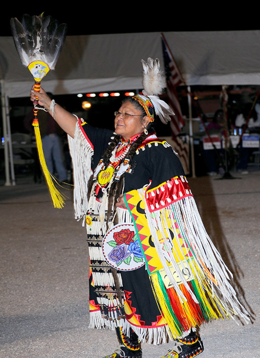 Elenore Polk at the Moapa Southern Paiute's Veteran's Pow Wow, Las Vegas, 2008 - &copy 2008 Mickey Cox