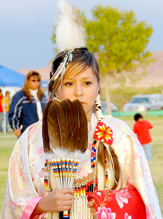Jayme Harley, Dine', at Las Vegas Intertribal Pow Wow, Lasw Vegas, 2008 -  &copy 2008 Mickey Cox