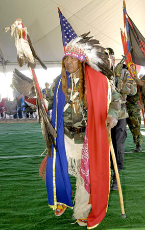 Leroy Spotted Eagle - Paiute - Spiritual Leader Las Vegas Southern Paiutes - © Mickey Cox, 2006