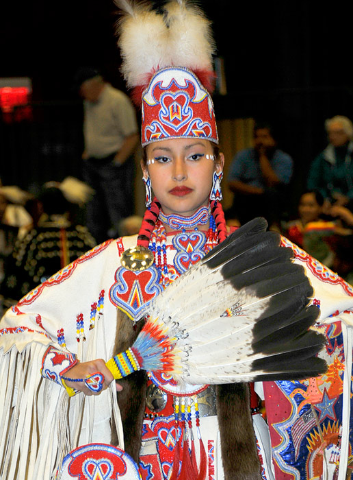 Wakeah Bread, performing at the 12th annual Winter Gathering Pow Wow, presented by the Twenty-Nine Palms Band of Mission Indians, Coachella, California, December 2008  -   © 2008 Mickey Cox