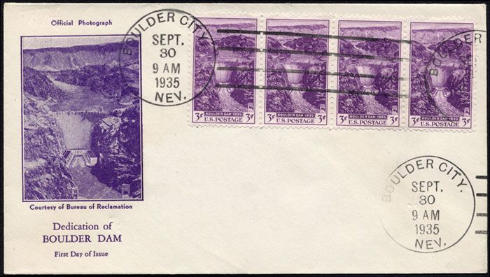 Boulder Dam FDC, 1936