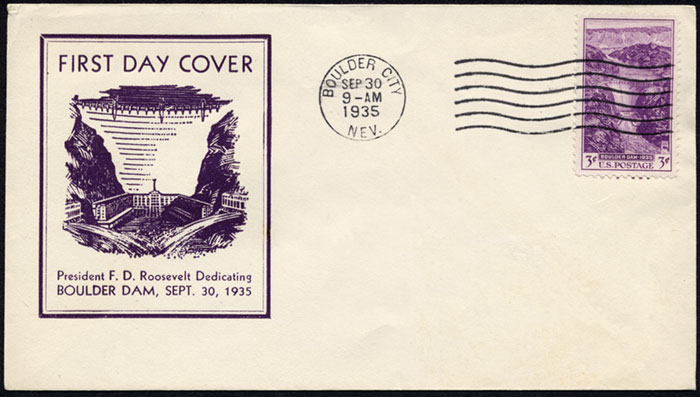 Boulder Dam FDC, 1936