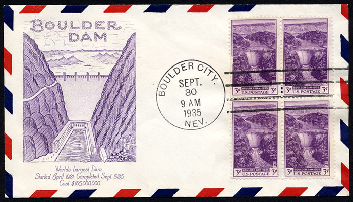 Boulder Dam FDC, 1936