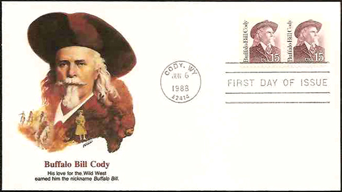 Buffalo Bill Cody FDC, 1986
