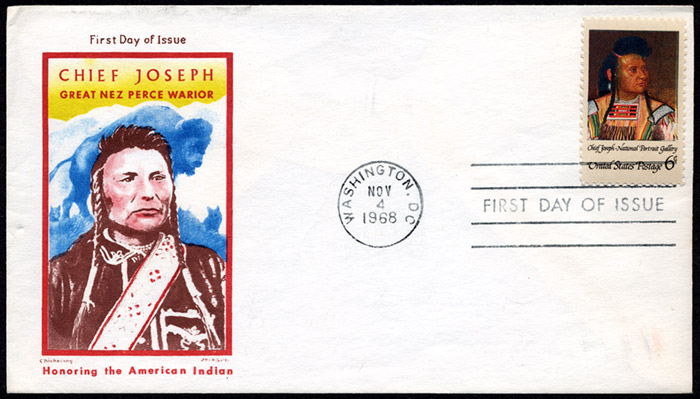 Chief Joseph, FDC, 1968