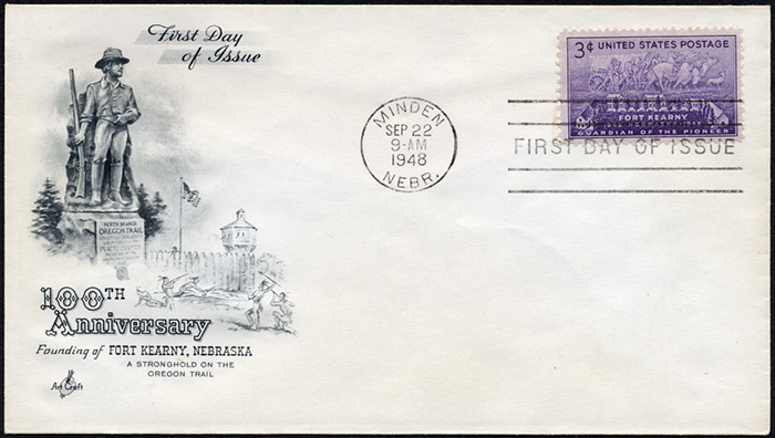 Fort Kearny, FDC, 1948