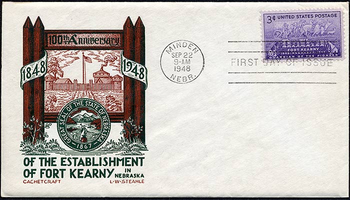 Fort Kearny, FDC, 1948