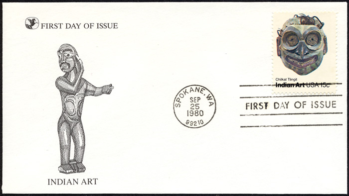 Indian Art, FDC, 1980