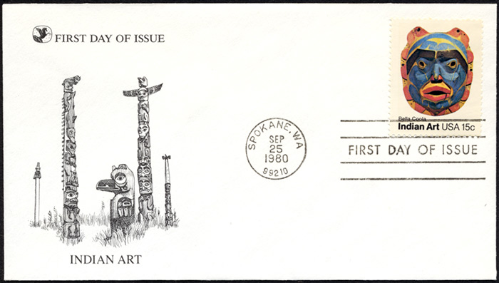 Indian Art, FDC, 1980