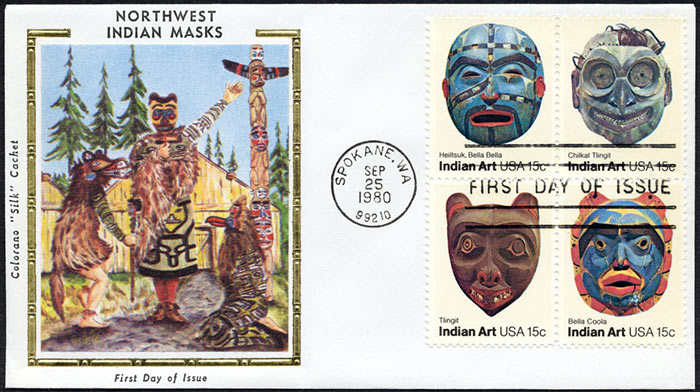 Indian Art, FDC, 1980