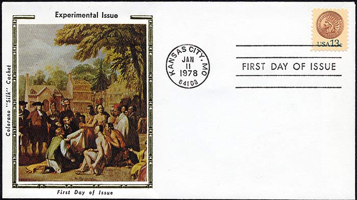 American Indian 13 Cent Postage, FDC, 1978