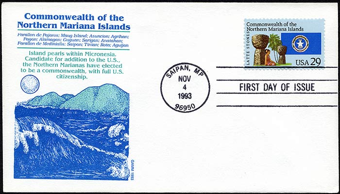 Northern Mariana Islands, FDC, 1993