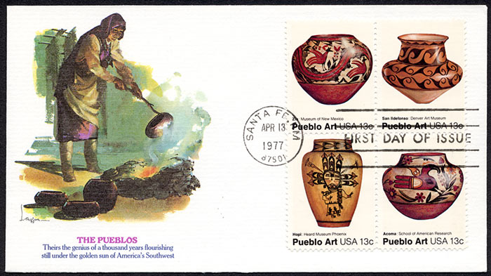 Pueblo Art, FDC, 1977