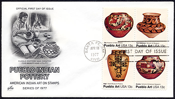 Pueblo Art, FDC, 1977