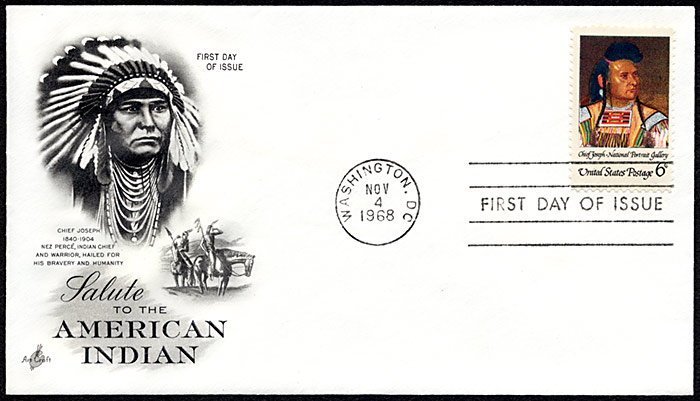 Salute To The American Indian, FDC, 1968