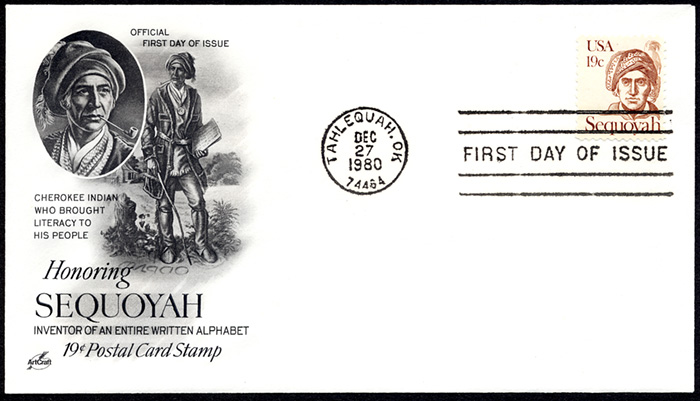 Sequoyah, FDC, 1980